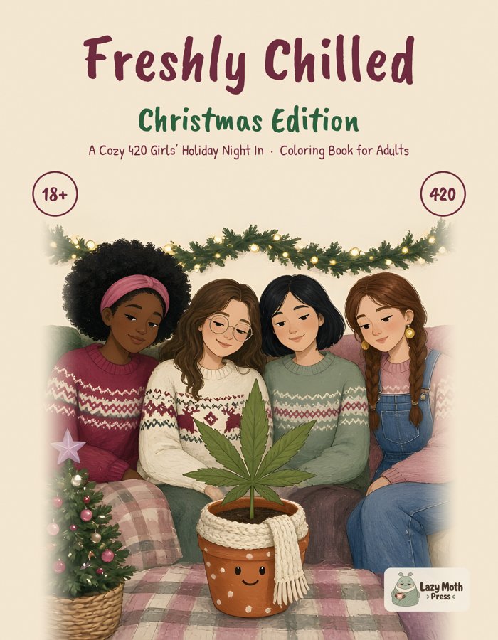 Freshly Chilled Christmas Edition coloring book cover